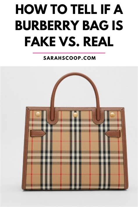 burberry shopping bag fake|how to spot a burberry bag.